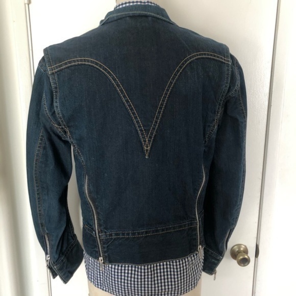 Levi’s Mens Red Engineered Zipper Denim Ja… - Picture 6 of 15